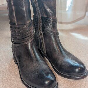 BedStu Rampton Black Boots Size 8.5 (8)